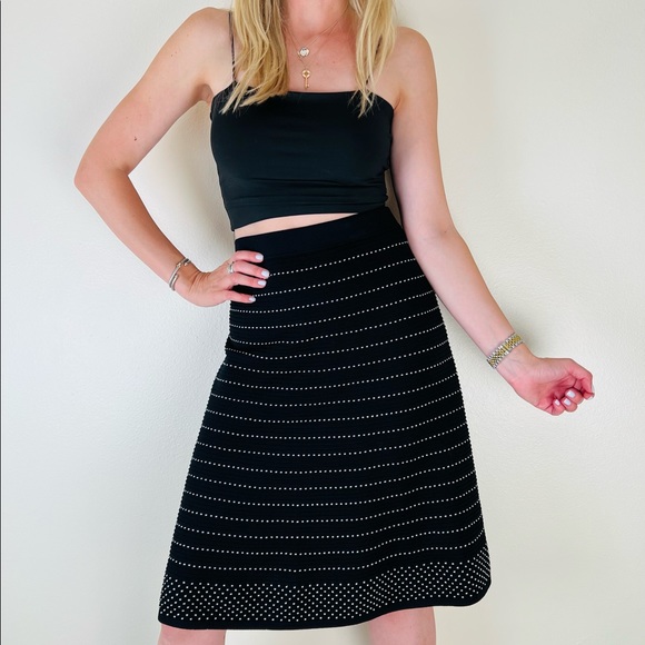 Calvin Klein Dresses & Skirts - Calvin Klein midi skirt office black striped